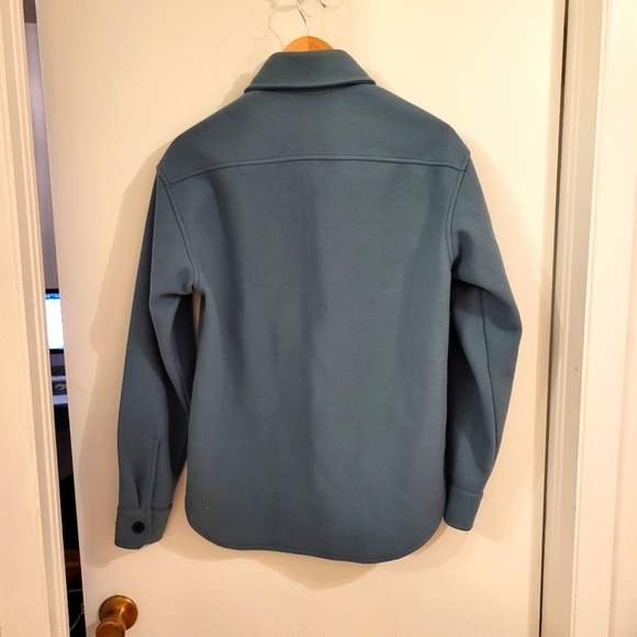 H&M XS felt overshirt in pigeon blue - Picture 2 of 2
